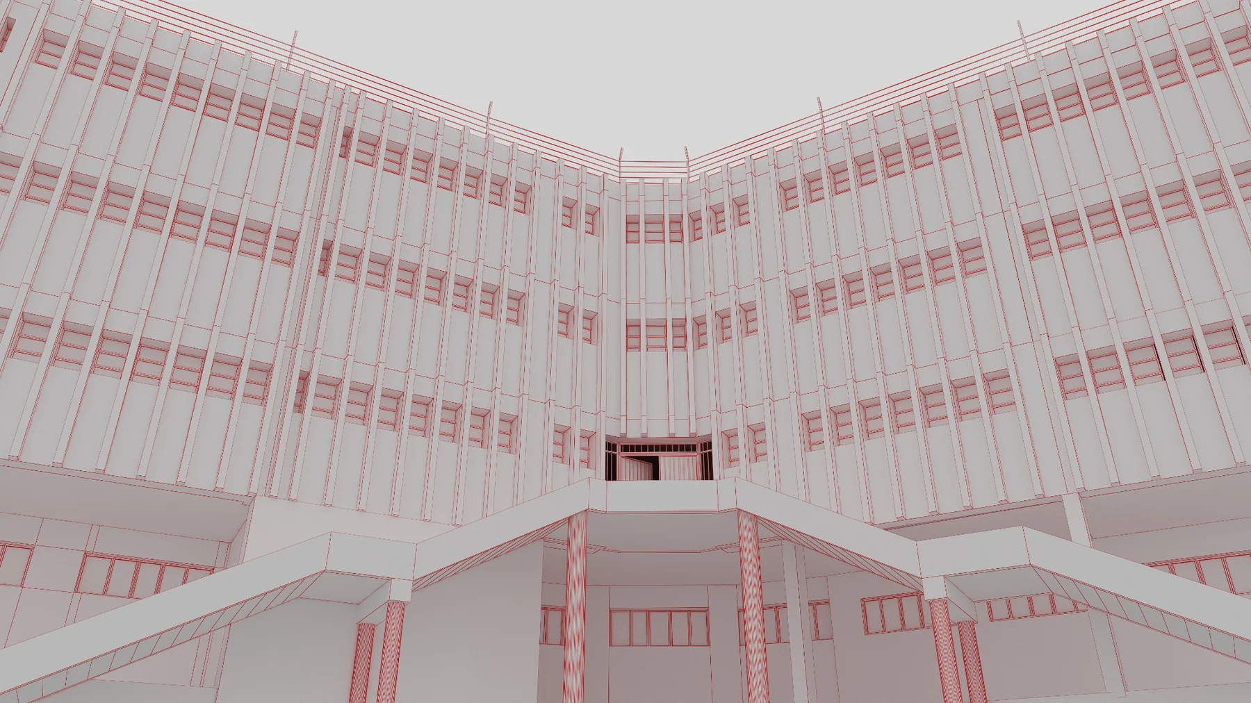 Architectural study from the Sednaya reconstruction process.
