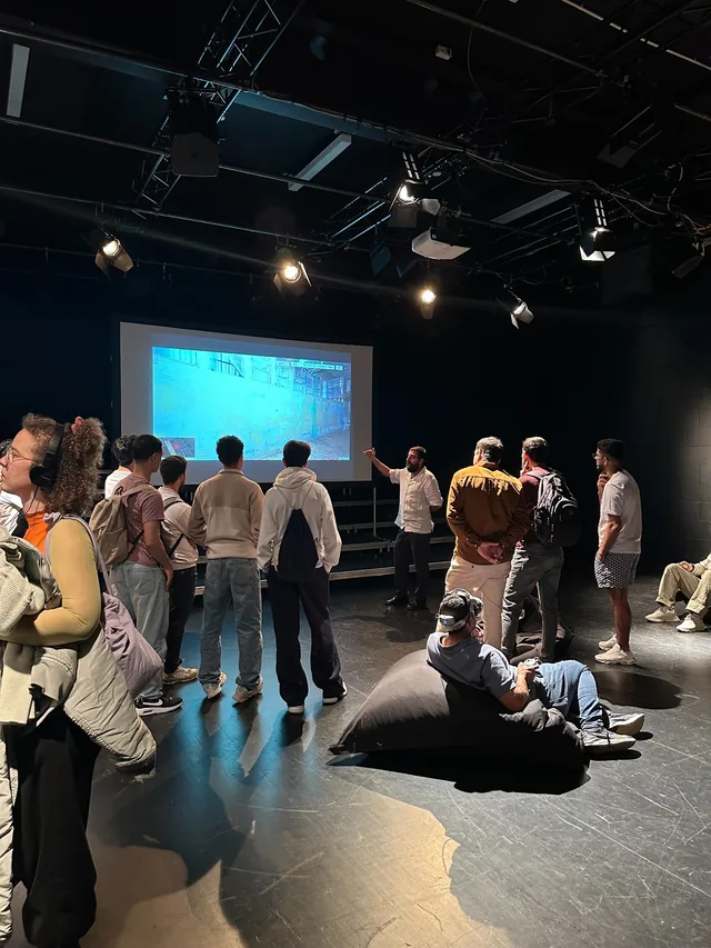 A guided tour of the Sednaya exhibition at Kulturzentrum Pavillon in Hanover